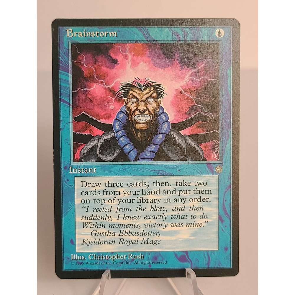 Brainstorm Ice Age MTG 1995 Blue Instant Vintage Magic‎ Card